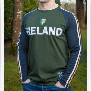 Retro Irish Mens Double Sleeve Shirt